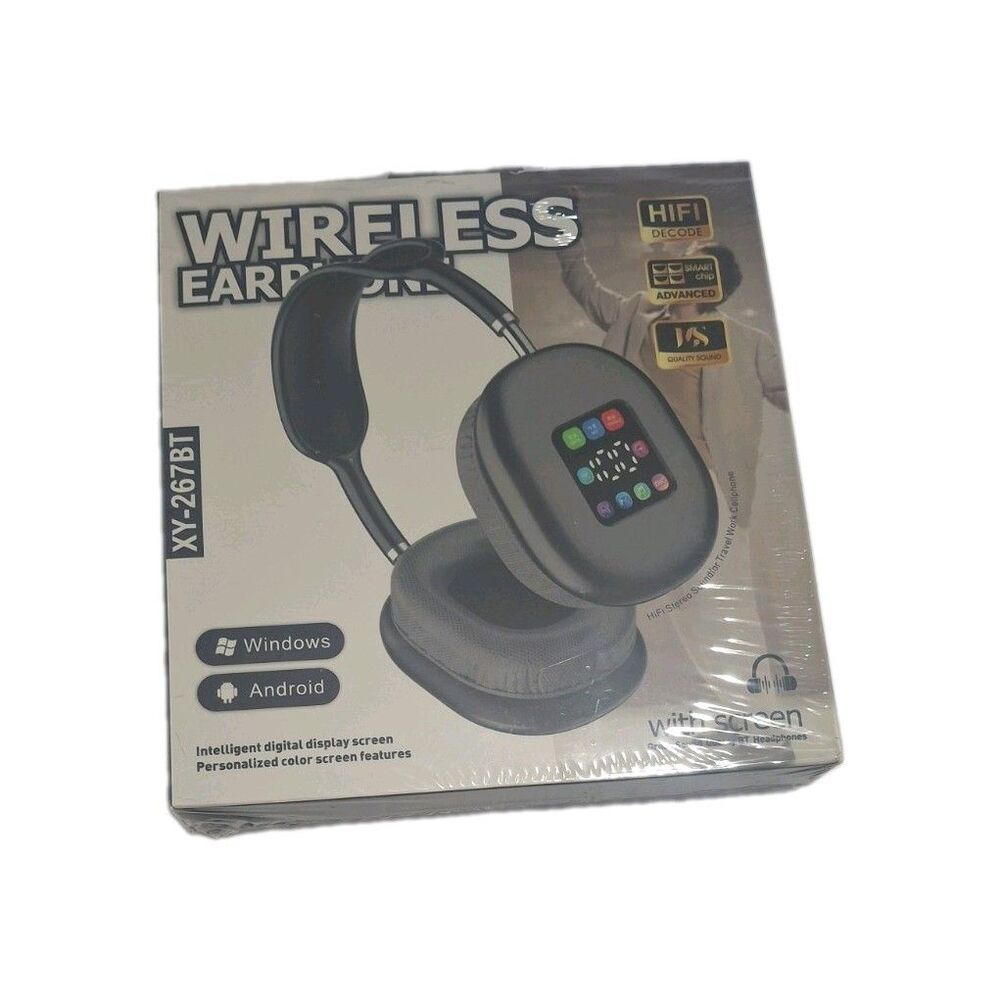 Wireless Earphones With Intelligent Digital Display And Color Screen Features